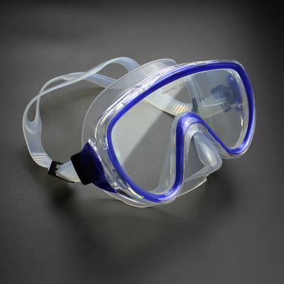 China Waterproof Underwater Clear Face Strap Silicone Mask Swimming Vision Diving Mask for sale