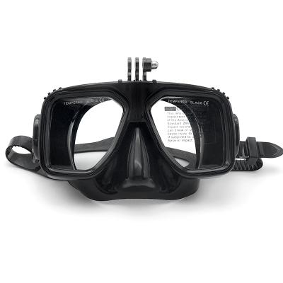 China Unisex Scuba Diving Hands Free Mask Snorkel Face Camera Dive Mask Holder for sale