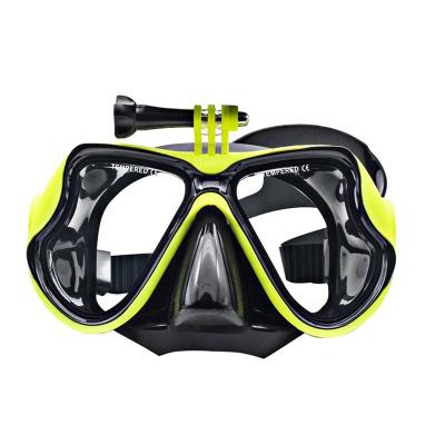 China Lightweight Scuba Diving Mask Camera Bracket Silicone Strap Dive Mask for sale