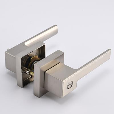 China Interior Door Silver Black White Gold Heavy Duty Lever Residential Door Lockdoor Handle Gold S7809 for sale