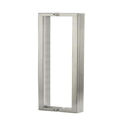 China Modern Office Door24 Inch Modern Rectangular Shape 304 Stainless Steel Interior Straight Pull Glass Door Handle for sale