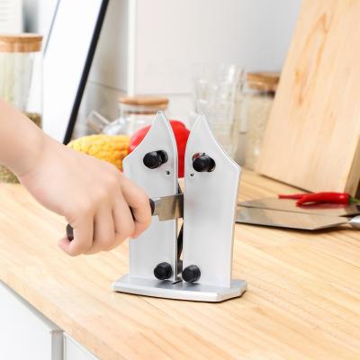 China Viable V Shape Tungsten Carbide Features Professional Handheld Japanese Manual Diamond Knives Kitchen Knife Sharpener System For Knives for sale