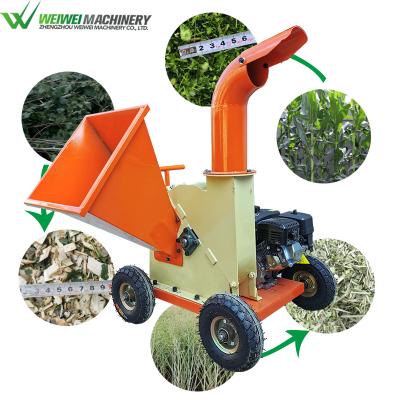 China Cutting Weiwei Wood Shredder Waste Forestry Log Wood Shredder Machine With Gasoline Engines for sale