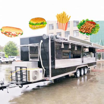 China Vegetable processing plant 8m long trailer large china concession manufacturing cheap mobile food truck food truck trailer used long food trailer for sale