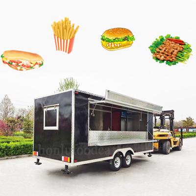 China Mobile Vegetable Processing Plant Concession Trailer Food Truck Street Food Trailer Food Concession Truck For Sale for sale