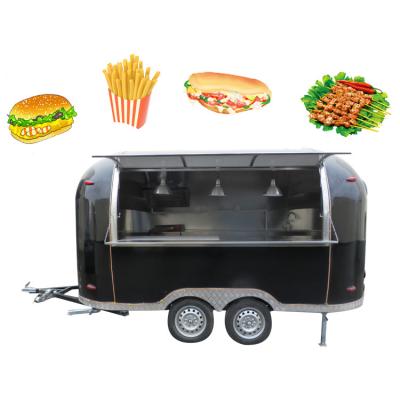 China Henan honlu machinery design mobile donut food truck concession single food trailer vegetable processing plant food trailer for sale