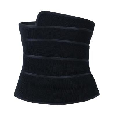 China NANBIN New Design Black Waist Trainer Antibacterial Waist Trimmer Tape Girdle Wrap Belly Waist Slimming Belt For Women for sale