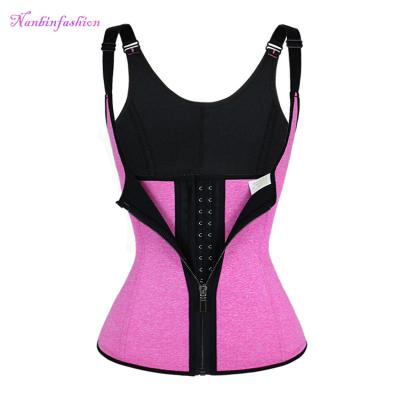 China New Best NANBIN Neoprene Waist Trimmer Antibacterial Sweat Waist Trainer Corset for sale