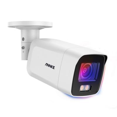 China Human Motion Tracking ANNKE Network H265 8MP POE IP Surveillance Camera Waterproof Full Time 4K Color With Microphone for sale