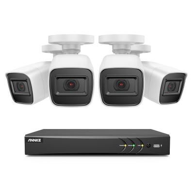 China NIGHT VISION ANNKE 4K Security System 4X 8MP Ultra HD Cameras 8 Channel DVR Outdoor Analog Recorder Surveillance System for sale