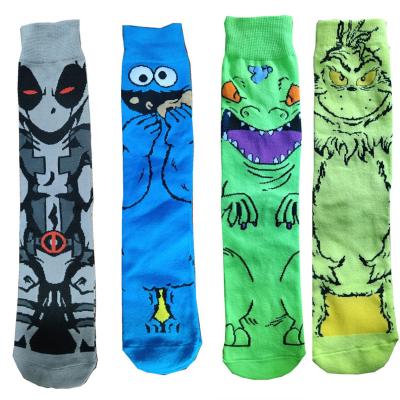 China Sporty Wholesale High Quality Casual Socks Funny Cartoon mid-tube sports Socks Venom Night Magic Spider-Man for sale