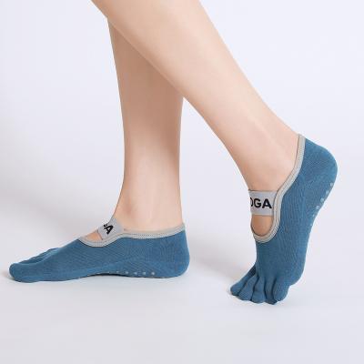 China Cotton Wholesale Cotton Non-slip Cotton Yoga Socks For Women Aerial Grips Socks For Pilates Dance Barre Ballet for sale