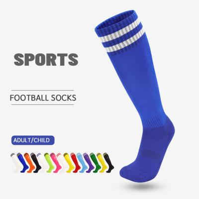 China QUICK DRY Men's football socks towel sole stockings non-slip professional sports socks over the knee stockings for children for sale