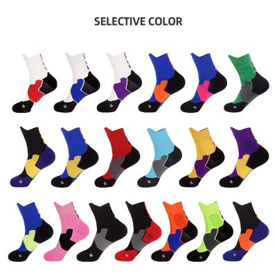 China QUICK DRY 100% Cotton Green Thick Custom Sports Elite Socks Basketball For Men merino sport socks for sale