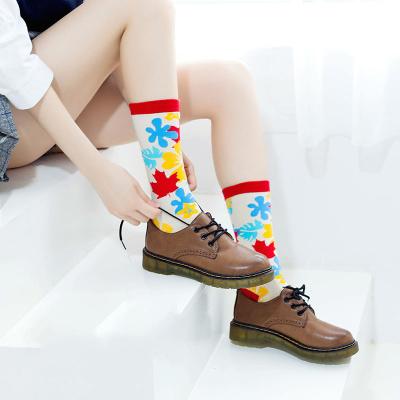 China Breathable Wholesale High Quality Socks Full Custom Jacquard Dress Socks Colorful Festival Crazy Funny Women Men Crew Happy Funny Socks for sale