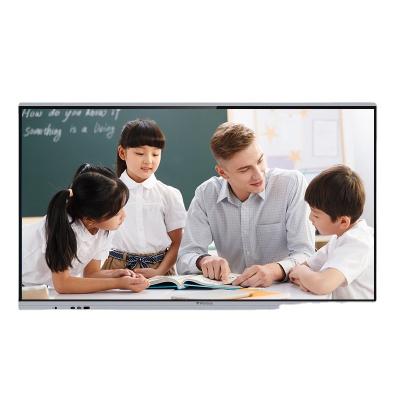 China Aluminum Edge+ Tempered Glass Zero-Binding Technology and Wireless Double Side AG Glass Screen Sharing Teaching Board 86 Inch Smart Interactive Whiteboard for sale