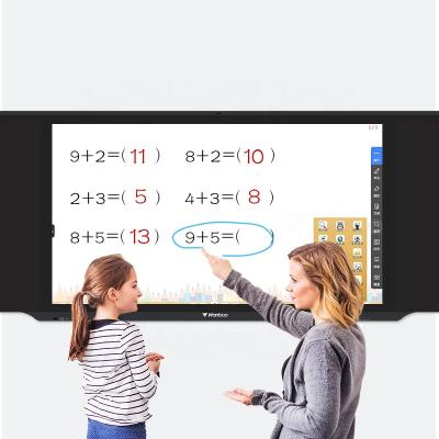 China New Arrival Erasable Drawing Board Classroom All In One PC LED Touch Screen LCD School Writing Board Nano Whiteboard Digital Interactive Blackboard for sale