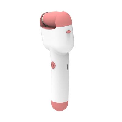 China Convenient Rechargeable Hard Pedicure Device 3 Rollers Electric Foot Folder Skin Callus Remover for sale