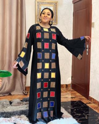 China S9037 Polyester Fashion Design Flared Sheath African Dresses For Women Clothing Formal Dress Loose Muslim Dress for sale