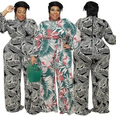 China Latest Design MY890 Viable Knitted Printed Overalls Women 2022 Long Sleeved Women Plus Size Overalls for sale