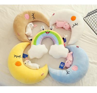 China Hot 2021 NEW Amazon Selling Custom Folded Star Moon Cloud Pillow Cushion Toy Soft Plush Pillow Custom Toy for sale