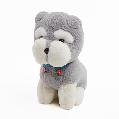 China Lovely Gift Cozys Schnauzer Collectible Animal Toy Puppy Dog Stuffed Animal Soft Plush Toy, 13.7 Inches, Plush Dog Toy for sale