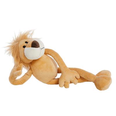 China Cute Gift Wildlife Tree Stand Stuffed Little Lion Kingdom Plush Toy Floppy Animal Collection Toy Lion for sale