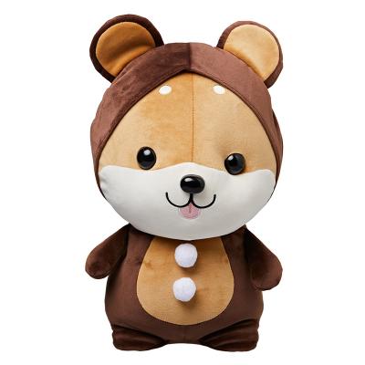 China Cute Loyal Shiba Inu Plush Toy Squirrel Pillow Doll Mascot Dog Plush Custom Cute Gift Custom for sale