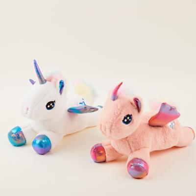 China Wonderful Pink Unicorn Doll Plush Pillow Toy Unicorn Stuff Toy Plush Unicorns Lovely Gift Dreamy Eyes for sale