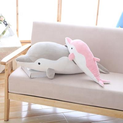 China Super Soft Customizable Custom Dolphin Plush Hugging Pillow Toy Dolphins Plush Toy Doll Custom Plush Toy Maker for sale