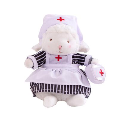 China Nurse Plush Custom Anime Stuffed Plush Lambswool Sheep Super Soft Soft Toys Lovely Standing Best Gift For All Baby Girl/Boy for sale