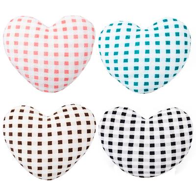 China High Quality Super Soft Elastic Indoor Outdoor Indoor Chair Floor Pillow Meditation Cushion Printed Grid Heart Cushion for sale