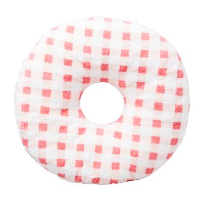 China Polyester 100% Wholesale Plaid Printed Sponge Donut Cushion Broken Car Stacks Cushion for sale