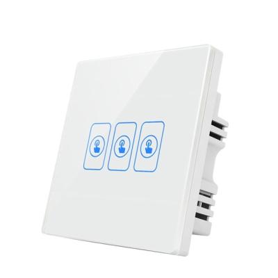 China EU Touch Glass Switch App Control Light Switch Wall Panel Lamp Touch Wifi Switch Remote Control & Touch Control App for sale