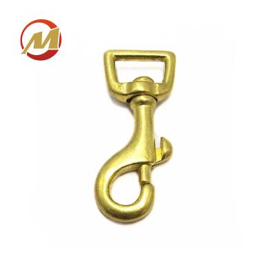 China Eco-firendly Solid Brass Swivel Hook Trigger Bag Safety Snap Hook for sale