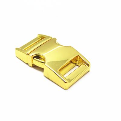 China Custom Eco-firendly Logo Zinc Alloy Quick Metal Side Release Buckles For Bag for sale