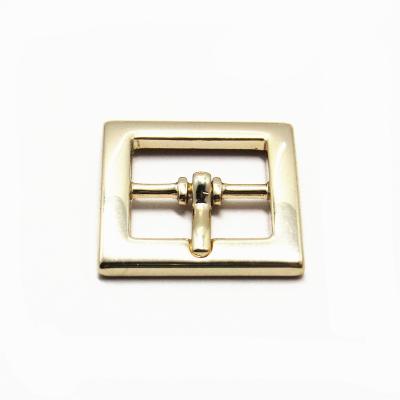 China Eco-firendly 16mm Metal Gold Plated Square Rings Ladies Sandal Buckle for sale