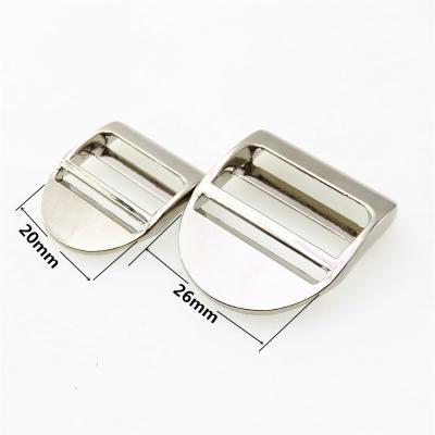 China Metal Belt Buckle Customize Bag Accessories 20/26MM Metal Tri Glide Adjustable Buckle Slider Buckle For Backpacks for sale