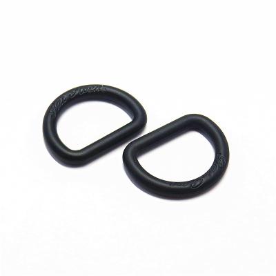 China Eco-firendly Hot Sale China 24MM Metal Black D Ring Bag D Ring Buckle for sale