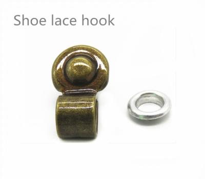 China Eco-firendly metal shoe lace D-ring hooks with eyelet for sale