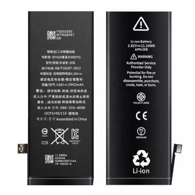 China Mobile phone 2942 mah standard original cell phone battery rechargeable batteries for iphone xr battery for sale