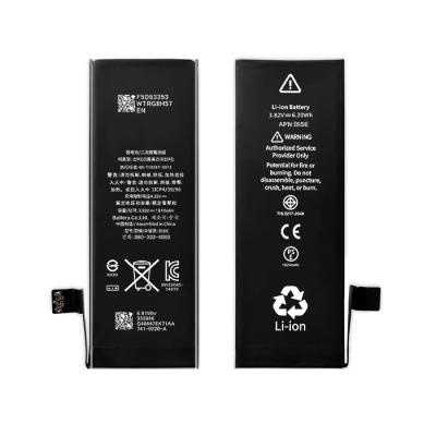 China 100% Zero Health Digital Battery Cellphone 100% Rechargeable Cycle Phone Batteries For iPhone SE Batteries 1624mAh for sale