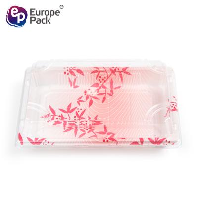 China Food Grade Disposable High Quality Disposable Color Sushi Pink Blister Packing for sale