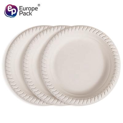 China Round Shape Biodegradable Eco - Friendly Nature Food Grade Disposable Packing Tray for sale