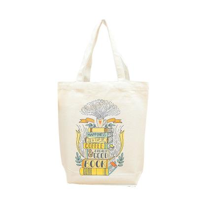 China Logo Personalized Shopping Cloth Printed Cotton Made To Order Handled Tote Bag for sale