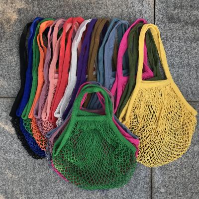 China Rope Handle Mesh Market Packing Shoulder Fish Net Bag for sale