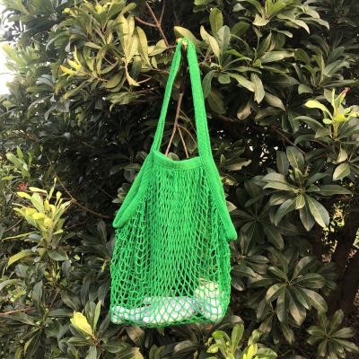 China Wholesale Hot Market 100% Rope Handle Sale Cotton Net Handbag Fruit Mesh Hook Shopping Bag for sale