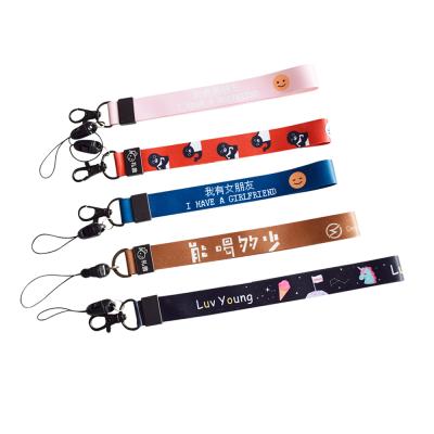 China Custom Printing Eco-friendly Logo Lanyard Mobile Phone Neck Badge Belt Lanyards for sale