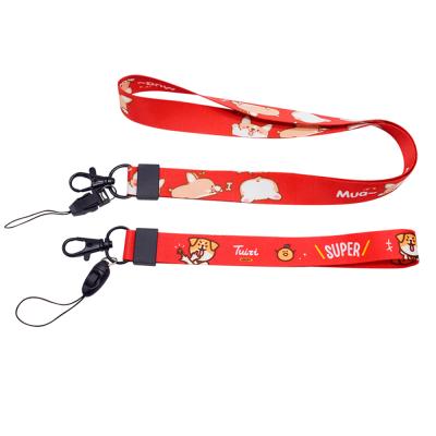 China Eco-friednly Screen Printing Heat Transfer Wholesale Personalized Logo Printed Cheap Price Lanyard Custom Made for sale