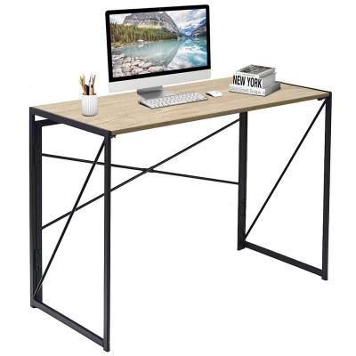 China SOHO Foldable Writing Work Desk Modern Simple Table Home Office Wooden Table Foldable Work Desk for sale